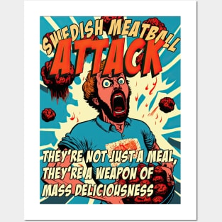 Swedish Meatball attack Posters and Art